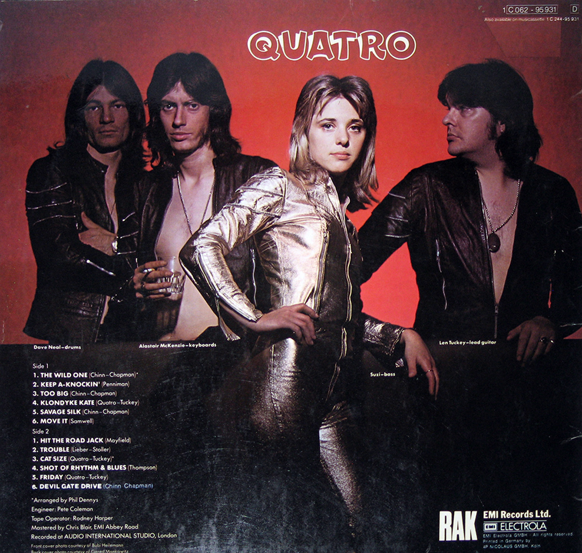 SUZI QUATRO - QUATRO Wild One Too Big Devil Gate Drive